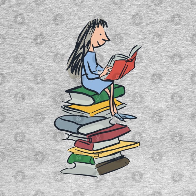 Bookworm girl gift Matilda Roald Dahl by Bookishandgeeky